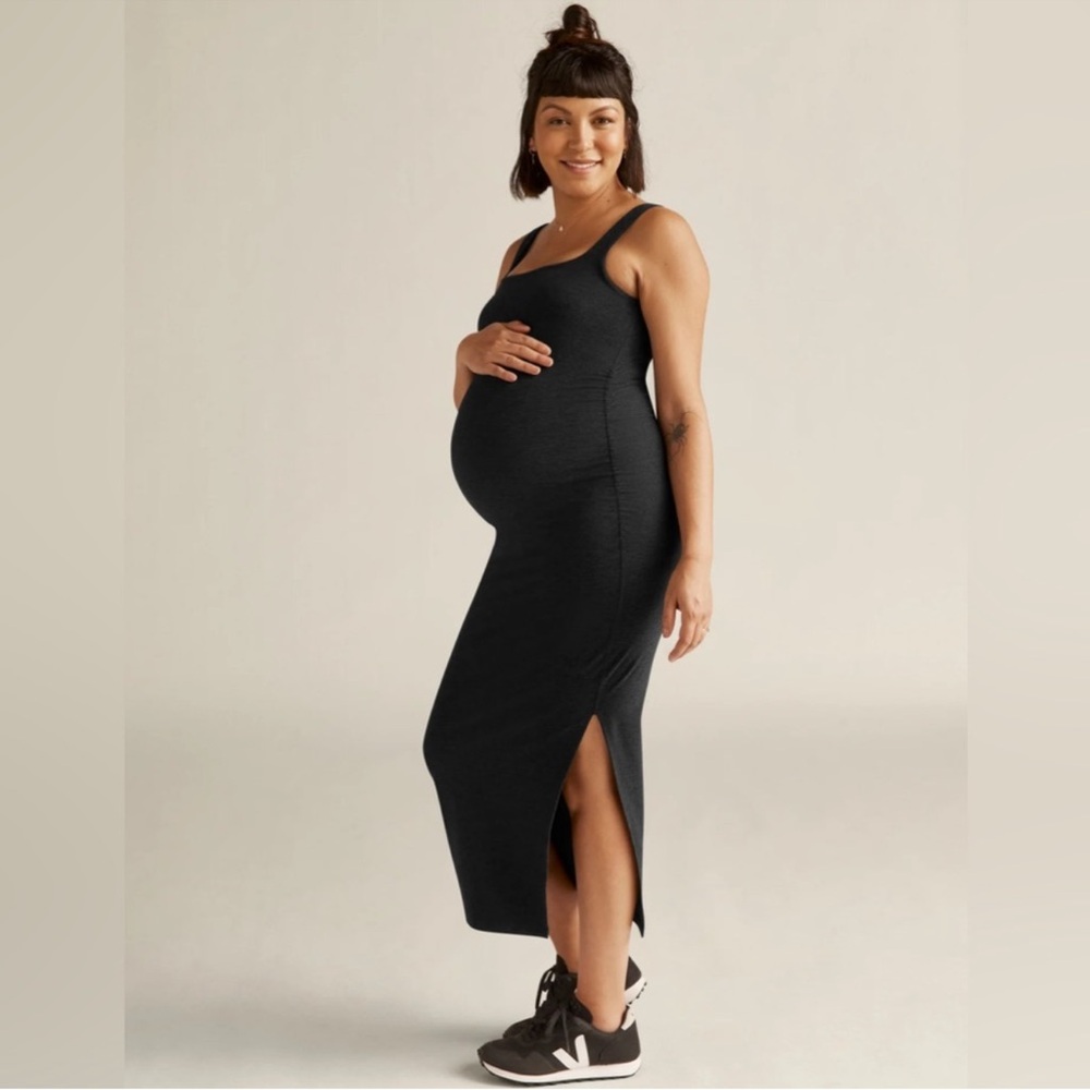 Beyond Yoga Spacedye Icon Maternity Dress -Size L Darkest Night